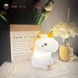 LAMPARA SILICONA UNICORN CAMBIO COLOR RGB