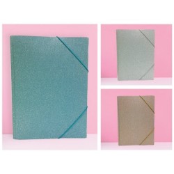 Carpeta porta documentos purpurina