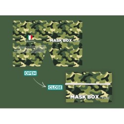 Porta-canetas de polipropileno Camuflagem