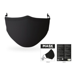 Máscara de cobertura de poliéster Preto