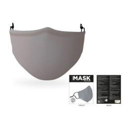 Máscara de cobertura de poliéster Cinza