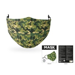 Máscara de cobertura de poliéster Camuflagem