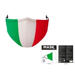 Mascherina Kids copirviso in Poliestere bandiera italiana