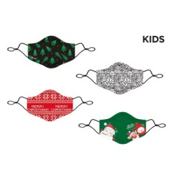 Mascherina Kids copriviso in Poliestere Christmas