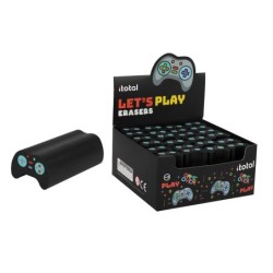 Goma de borrar en forma de joypad LET'S PLAY - expositor 24 uds