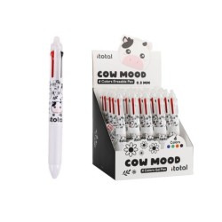 Bolígrafo Borrable 4 en 1 COW - expositor 25 uds