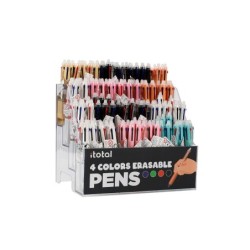 Bolígrafos Borrables 4 en 1 surtidos - expositor 144 uds