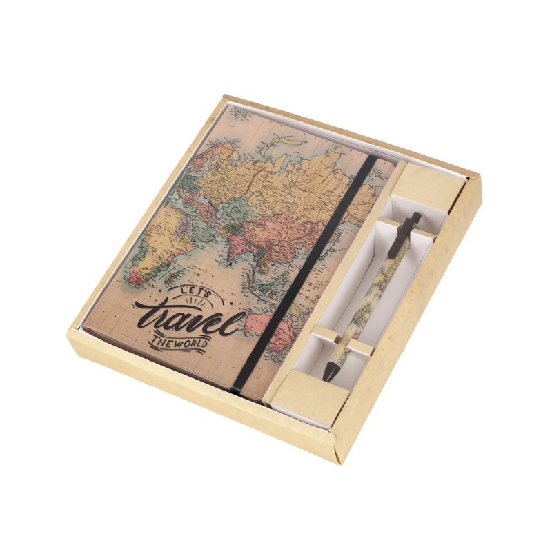 Cuaderno A5 + Bolígrafo OLD MAP Cuaderno A5 + Bolígrafo OLD MAP
