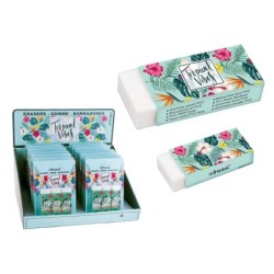 Goma de borrar TROPICAL VIBES - expositor 18 uds