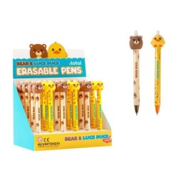 Bolígrafo Borrable 3D BEAR & PIO PIO - expositor 24 uds