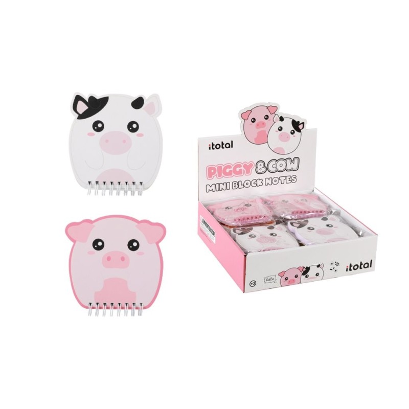Bloc de Notas PIGGY & COW - expositor 24 uds Bloc de Notas PIGGY & COW - expositor 24 uds
