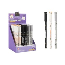 Bolígrafo Borrable con Tapa CAT - expositor 36 uds