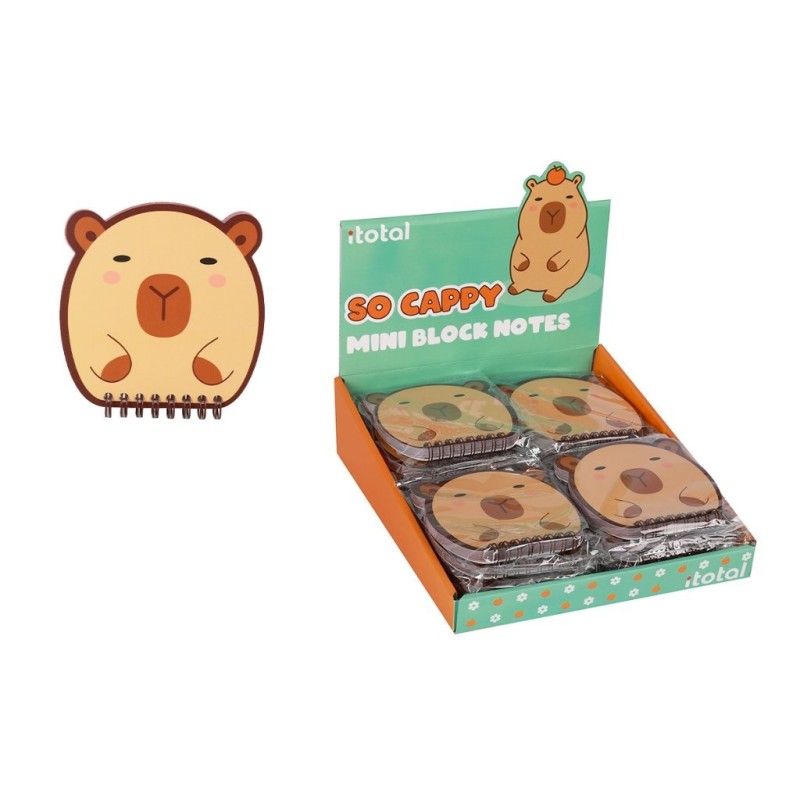 Bloc de Notas CAPYBARA - expositor 24 uds Bloc de Notas CAPYBARA - expositor 24 uds