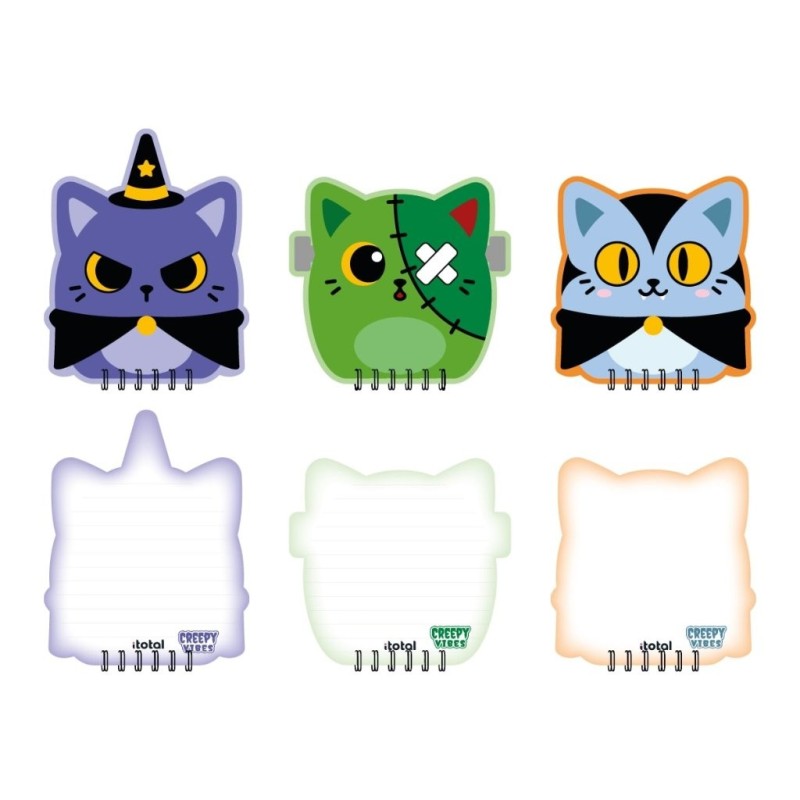 Bloc de Notas CREEPY VIBES - expositor 24 uds Bloc de Notas CREEPY VIBES - expositor 24 uds