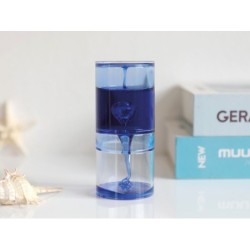 Reloj de arena gel azul