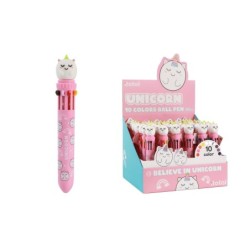 Bolígrafo Multicolor UNICORN - expositor 36 uds