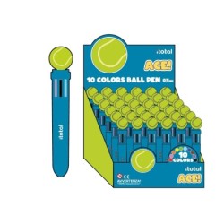 Bolígrafo Multicolor TENNIS - expositor 36 uds