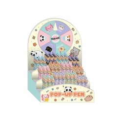 Bolígrafos Pop-Up surtidos - expositor 108 uds