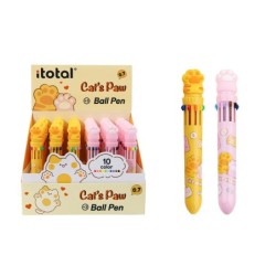 Bolígrafo Multicolor Pata - expositor 36 uds