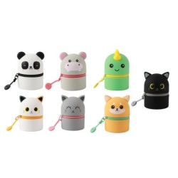 Mini estuches de silicona surtidos