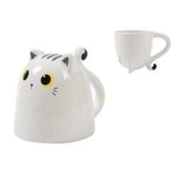 Taza de Cerámica Up & Down WHITE CAT