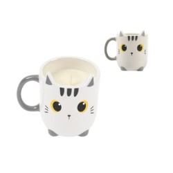 Taza con Vela WHITE CAT