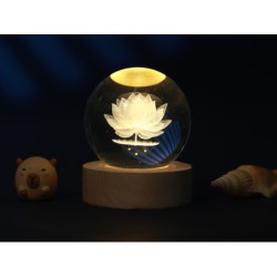 Lámpara Bola de cristal pequeña Lotus