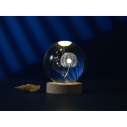 Lámpara Bola de cristal grande Diente de león