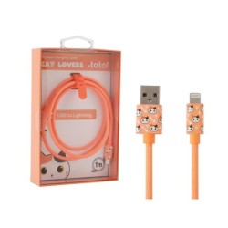 Cable USB - lightning ORANGE CAT