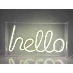 Letrero LED HELLO