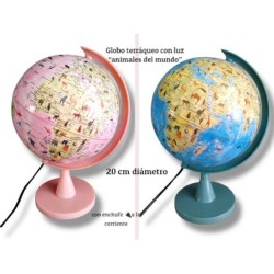 Atlas del mundo animal con soporte 2 colores,20 cms. SEP-2025