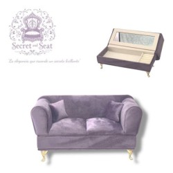 Mini sofá Secret & Seat joyero light purpple SEP-2025