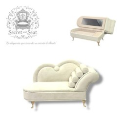 Mini Chaiselongue Ssecret & Seat joyero pearl white SEP-2025