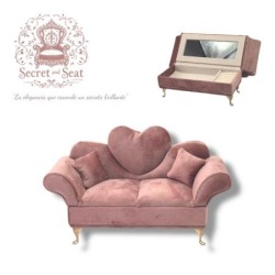 Mini sofá Secret & Seat joyero light pink SEP-2025