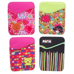 FUNDA PORTA PC 10p,4 DISEÑOS INFANTILES 22 x 2 x 29 cm