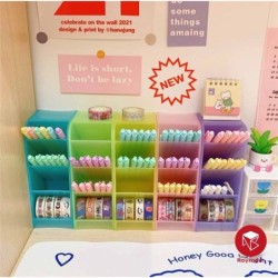 ORGANIZADOR VERTICAL GRANDE 4 PISOS 5 COL.TRANSP. 20,3 x 9 x 7,5 cm