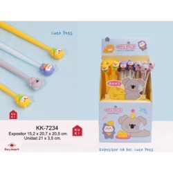 EXP.24 BOLIS GEL CUTE PETS LONG Expositor 15,2 x 20,7 x 20,5 Unidad 21 x 3,5 cm.