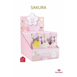 EXP.12 SETS PLUMAS CHERRY BLOSSOM RABBIT SAKURA Exp. 20,5 x 23,5 x 32 cm. Ud. 10 x 3 x 17,5 cm.