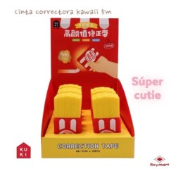 EXP.12 CINTA CORRECTORA FAST FOOD Exp: 11 x 19,5 x 17,5 cm. Und: 2,8 x 1 x 7 cm.