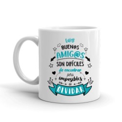 LOS BUENOS AMIGOS SON DIFICILES..... 8 x 8 x 9,5 cm.