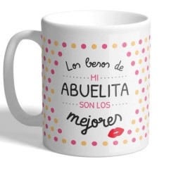 MUG SPECIAL EDITION LOS BESOS.ABUELITA...KISS 8 x 8 x 9,5 cm.
