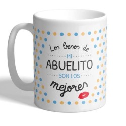 MUG SPECIAL EDITION LOS BESOS.ABUELITO...KISS 8 x 8 x 9,5 cm.
