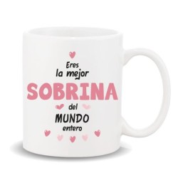 MUG COLECCION FAMILIA, SOBRINA 8 x 8 x 9,5 cm.