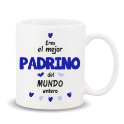 MUG COLECCION FAMILIA, PADRINO 8 x 8 x 9,5 cm.
