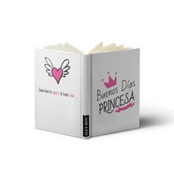 LIBRETA CON MENSAJE A6,BUENOS DIAS PRINCESA Tamaño A6