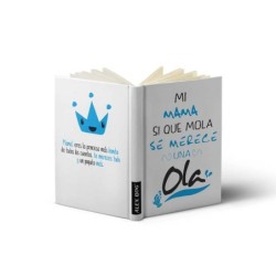 LIBRETA CON MENSAJE A6,MI MAMA SI QUE MOLA... Tamaño A6