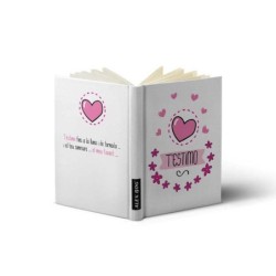 LIBRETA CON MENSAJE A6, T ESTIMO Tamaño A6