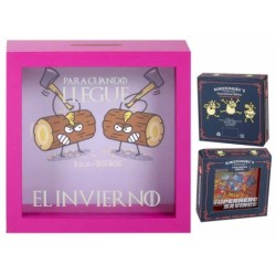 HUCHA MADERA KUKUXUMUXU JUEGO DE TRONKOS 18 x 18 x 5 cm.