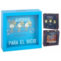 HUCHA MADERA KUKUXUMUXU PARA EL BICIO 18 x 18 x 5 cm.