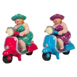 MOTO VESPA HUCHA MOD.FATTY ,2COL 16 x 17 x 9 cm